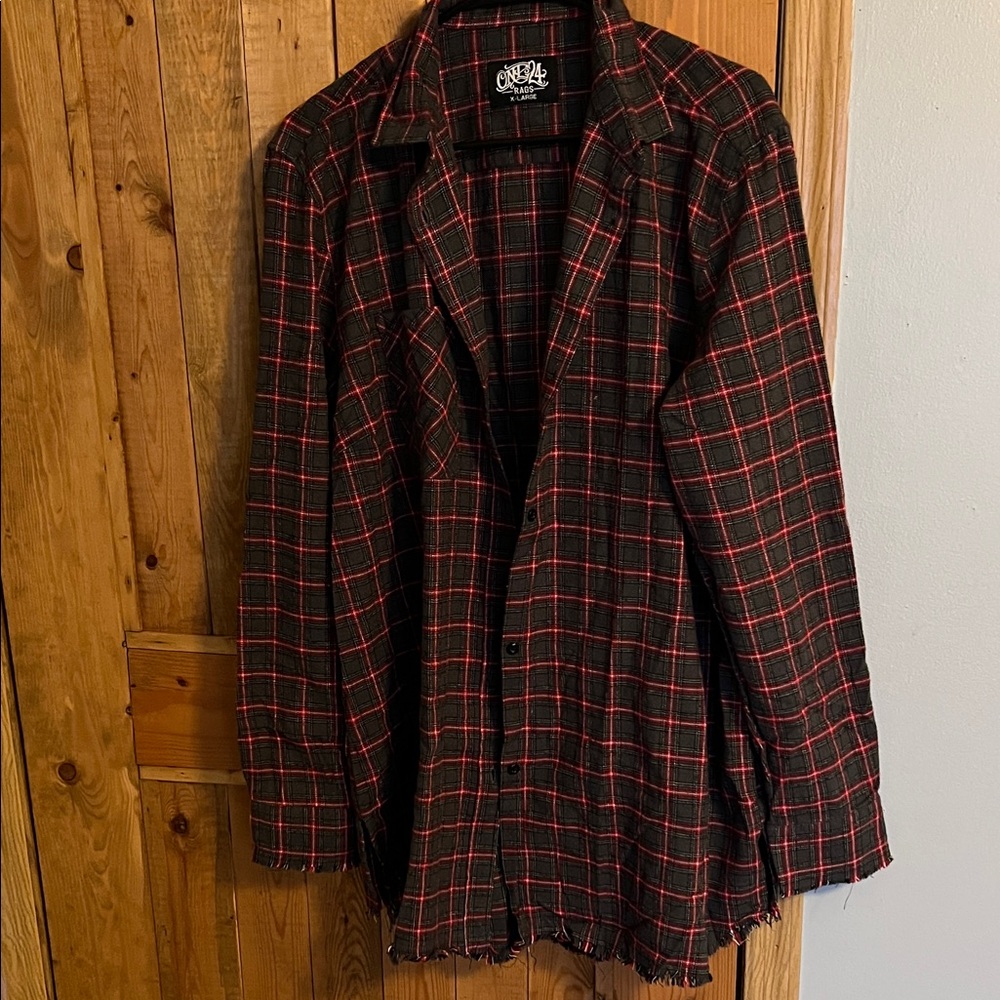 Boutique brand -One 24 Rags - Flannel Shirt - XL